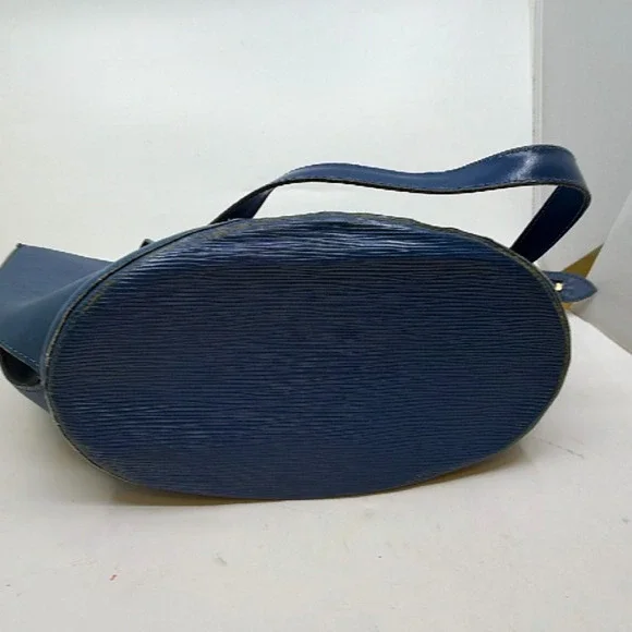 Louis Vuitton Saint Jacques Blue Epi Leather Shoulder Bag - Picture 3 of 8